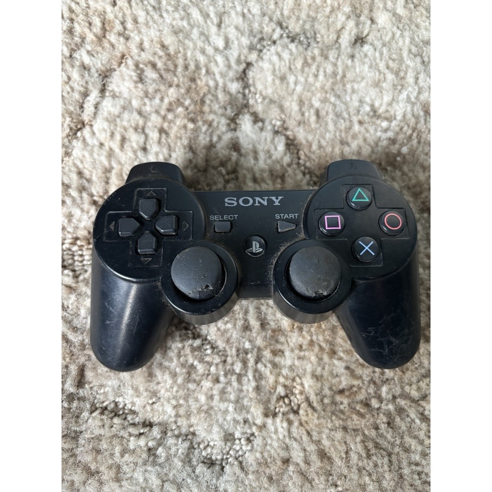 Official Sony PS3 DualShock 3 Wireless Controller Black Genuine OEM Tested